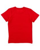 T-Shirt en Coton Logo Message rouge